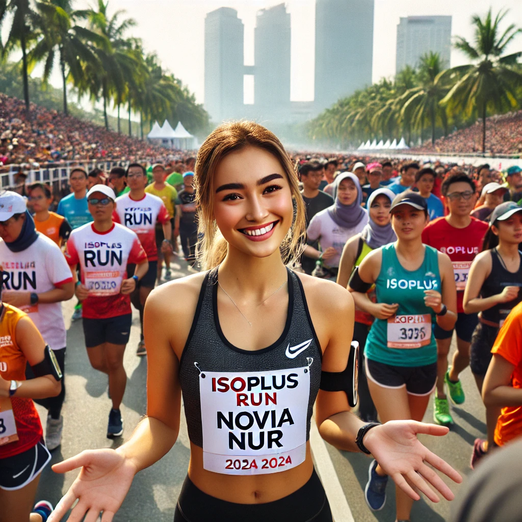 Novia Nur Hadir di ISOPLUS Run Surabaya 2024