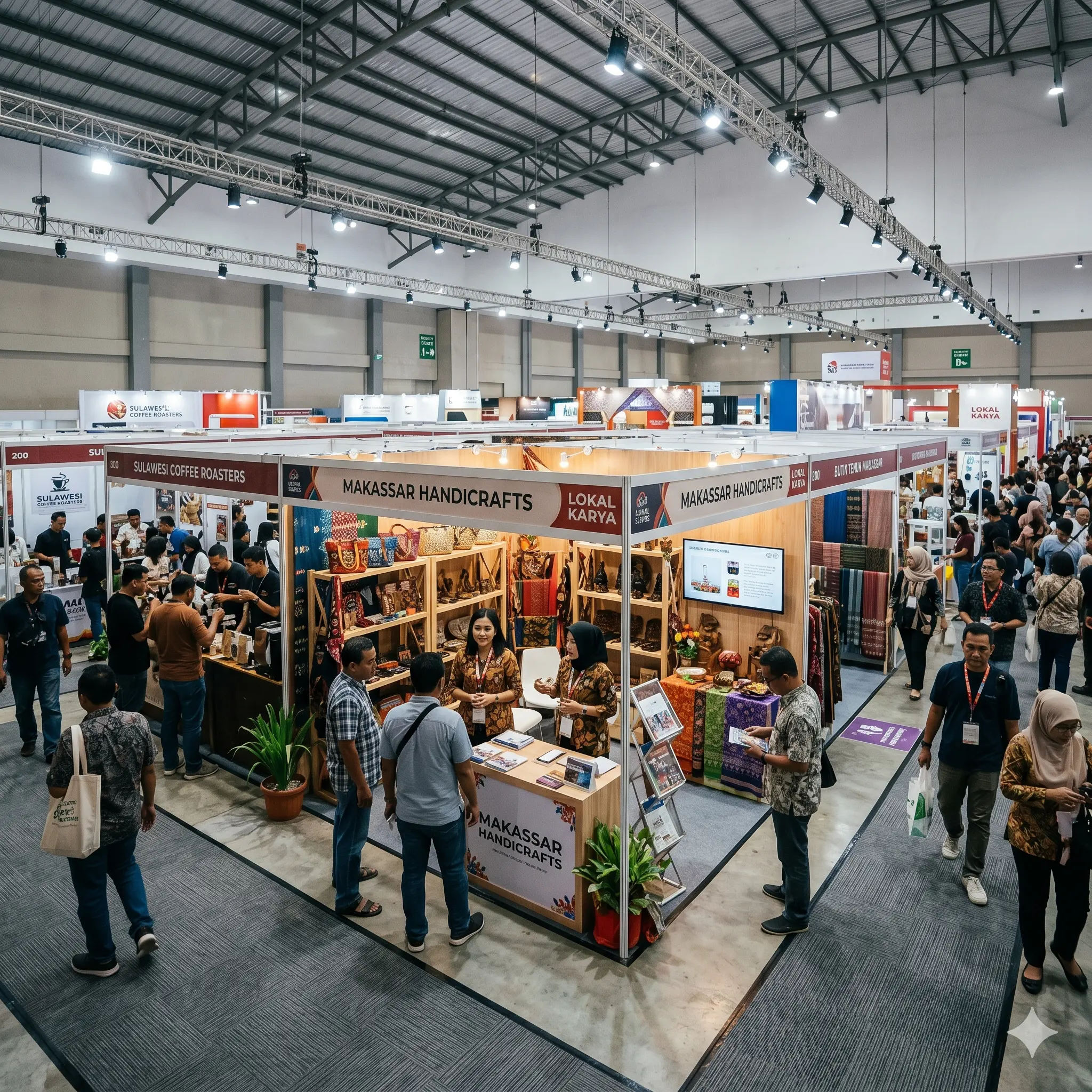 Booth pameran membantu pelaku usaha menampilkan produk dengan lebih menarik dan profesional