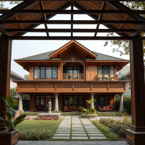 Batu Alam Buat Dinding Teras Jakarta