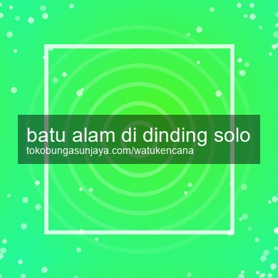 Batu Alam Di Dinding Solo