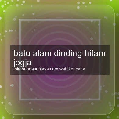 Batu Alam Dinding Hitam Jogja
