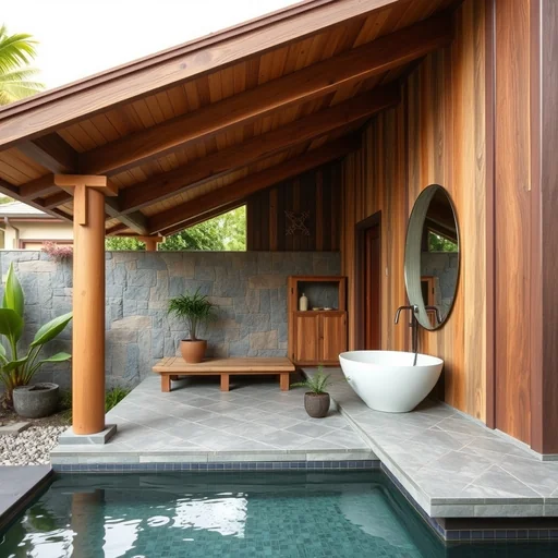 Batu Alam Dinding Kamar Mandi Jakarta