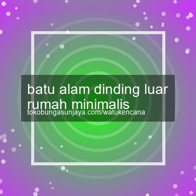 Batu Alam Dinding Luar Rumah Minimalis