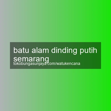 Batu Alam Dinding Putih Semarang