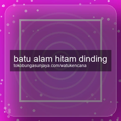 Batu Alam Hitam Dinding