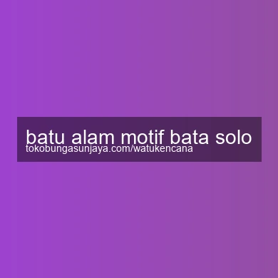 Batu Alam Motif Bata Solo