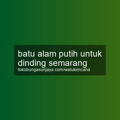 Batu Alam Putih Untuk Dinding Semarang