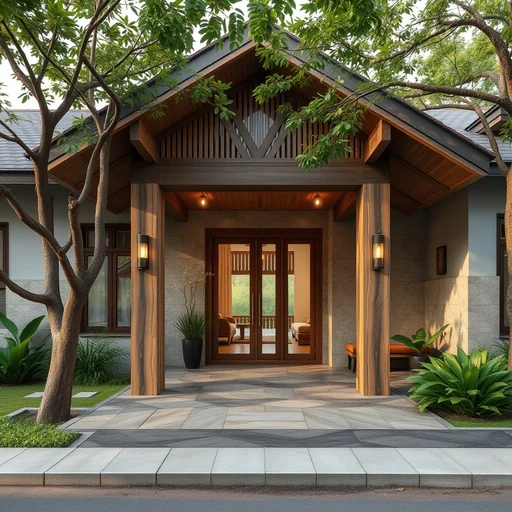 Batu Alam Tembok Depan Rumah Jakarta