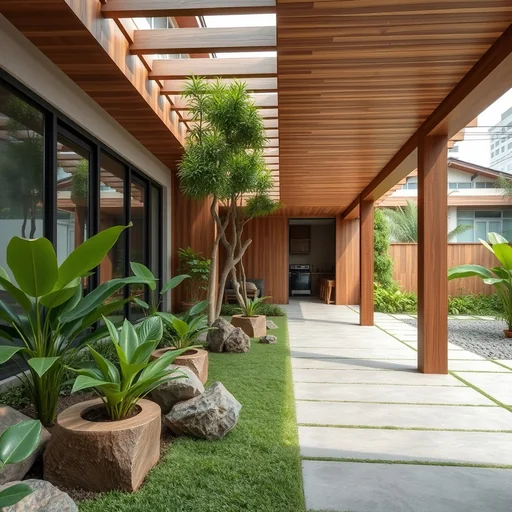 Batu Alam Untuk Dinding Taman Dalam Rumah Jakarta