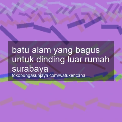 Batu Alam Yang Bagus Untuk Dinding Luar Rumah Surabaya