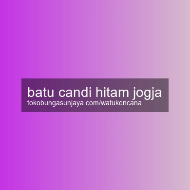 Batu Candi Hitam Jogja