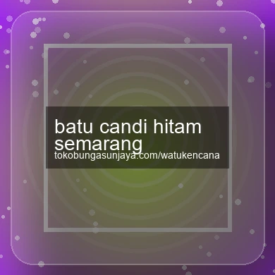 Batu Candi Hitam Semarang