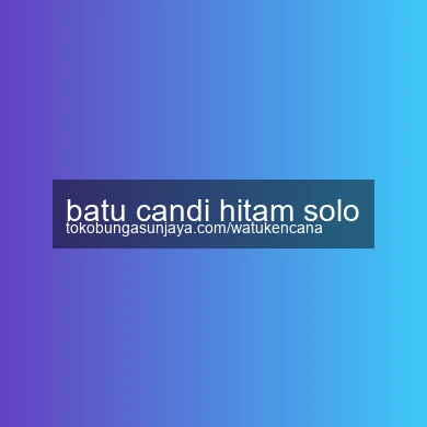 Batu Candi Hitam Solo