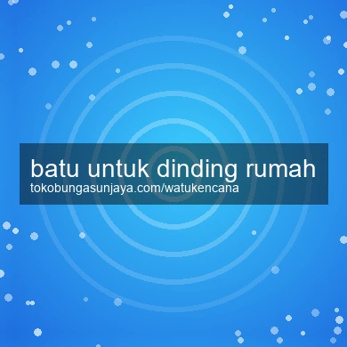 Batu Untuk Dinding Rumah