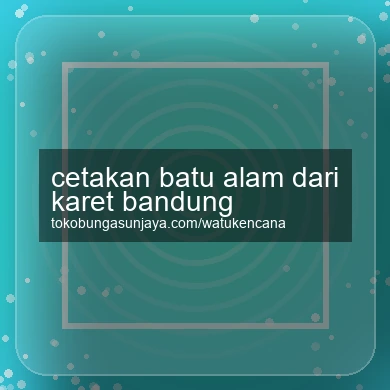 Cetakan Batu Alam Dari Karet Bandung