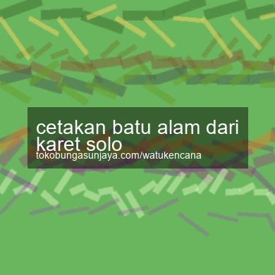 Cetakan Batu Alam Dari Karet Solo