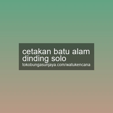 Cetakan Batu Alam Dinding Solo