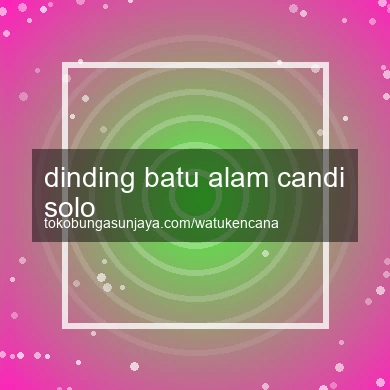 Dinding Batu Alam Candi Solo