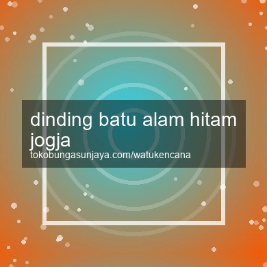 Dinding Batu Alam Hitam Jogja