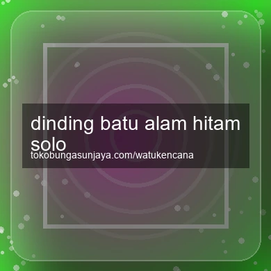 Dinding Batu Alam Hitam Solo