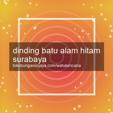 Dinding Batu Alam Hitam Surabaya