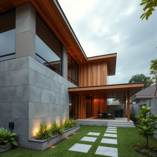 Dinding Batu Alam Minimalis Jakarta