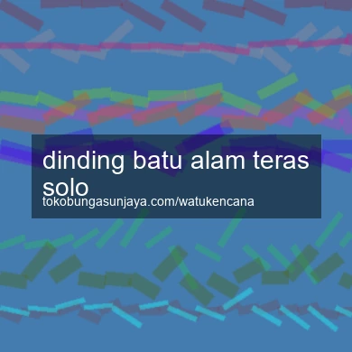Dinding Batu Alam Teras Solo