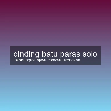 Dinding Batu Paras Solo