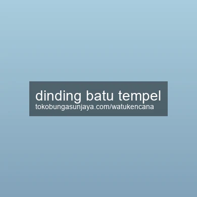 Dinding Batu Tempel