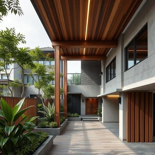 Dinding Pagar Batu Alam Jakarta