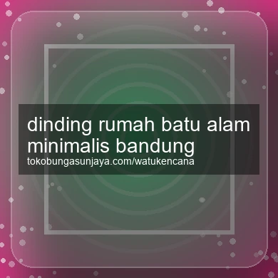 Dinding Rumah Batu Alam Minimalis Bandung