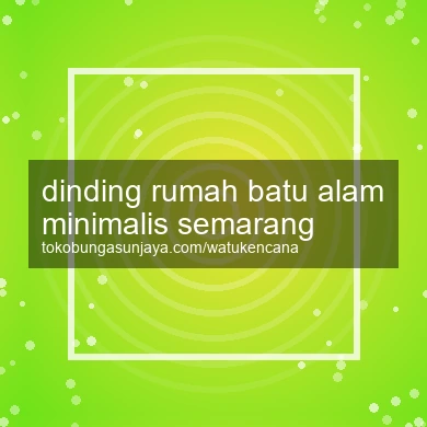Dinding Rumah Batu Alam Minimalis Semarang