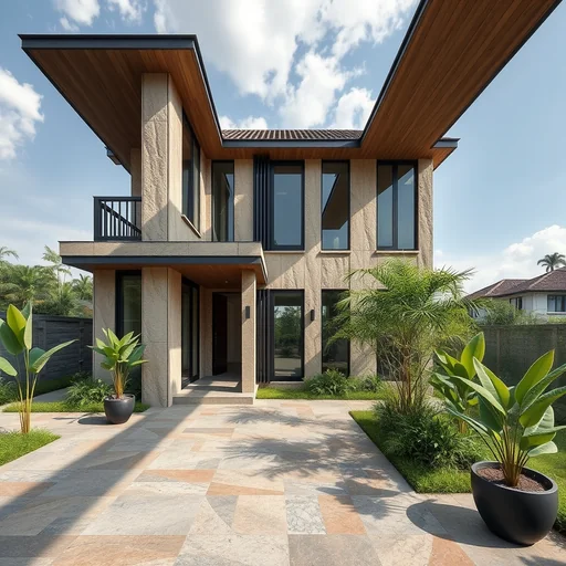 Dinding Teras Granit Jakarta