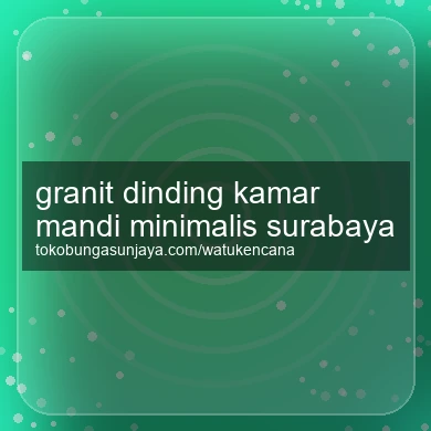 Granit Dinding Kamar Mandi Minimalis Surabaya
