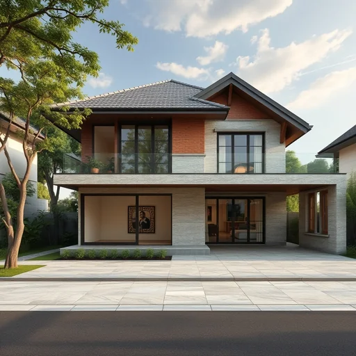 Granit Tembok Depan Rumah Jakarta