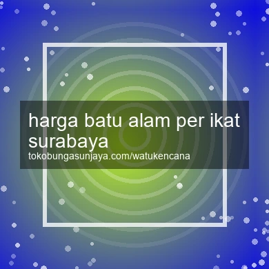 Harga Batu Alam Per Ikat Surabaya