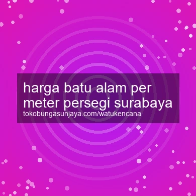 Harga Batu Alam Per Meter Persegi Surabaya