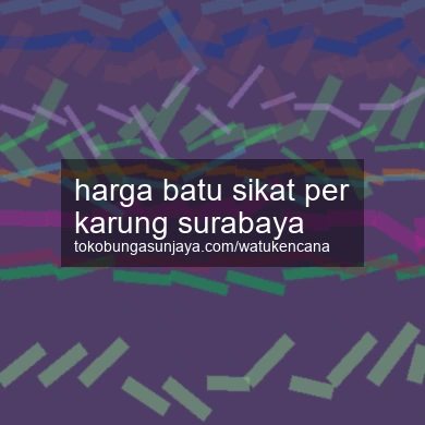 Harga Batu Sikat Per Karung Surabaya