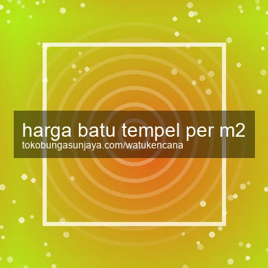 Harga Batu Tempel Per M2
