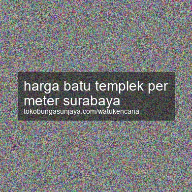 Harga Batu Templek Per Meter Surabaya