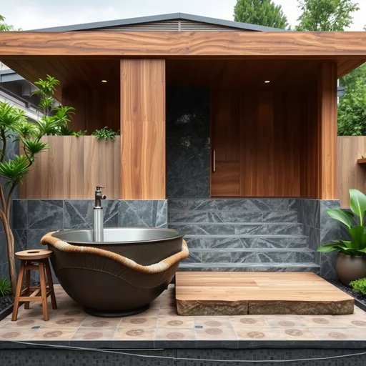 Kamar Mandi Lantai Batu Kerikil Bandung