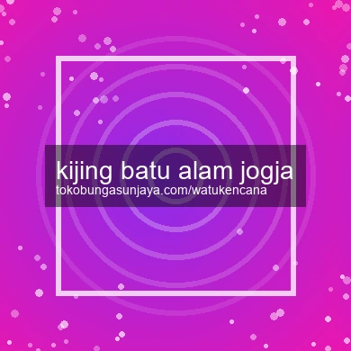 Kijing Batu Alam Jogja