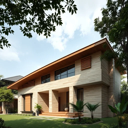 Model Rumah Dinding Batu Alam Jakarta