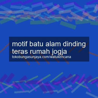 Motif Batu Alam Dinding Teras Rumah Jogja