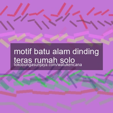 Motif Batu Alam Dinding Teras Rumah Solo