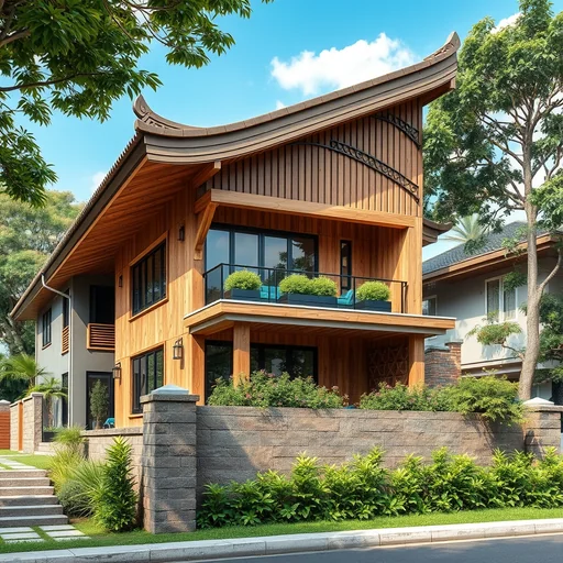 Motif Batu Alam Untuk Tiang Teras Jakarta