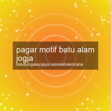 Pagar Motif Batu Alam Jogja