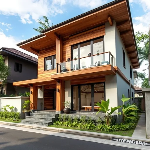 Rumah Dengan Dinding Batu Alam Jakarta