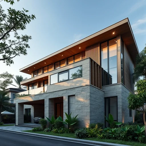 Rumah Dinding Batu Alam Jakarta