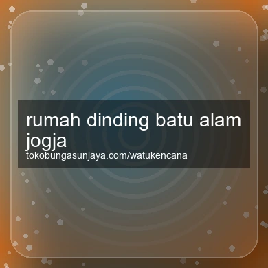 Rumah Dinding Batu Alam Jogja